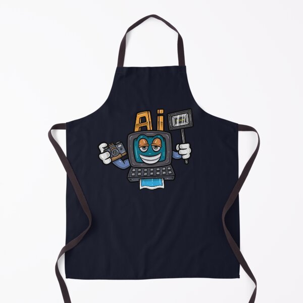 Item preview, Computer AI Cartoon Character Holding Camera And Flash. With Simple Gradients. designed and sold by tedykurniawan12.