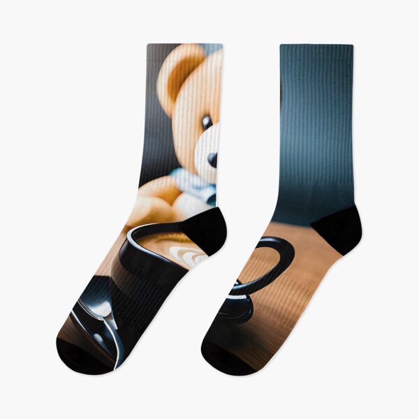 Item preview, Teddy drinking coffee in a coffee shop designed and sold by Colin Bentham.