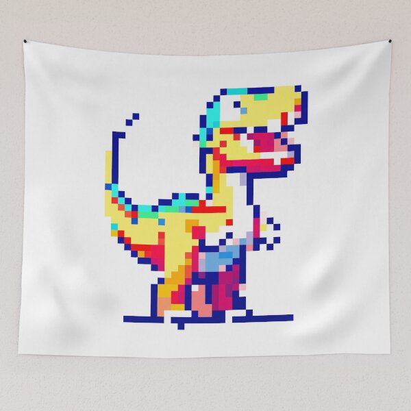 Item preview, Cute Dinosaur Pixel Art designed and sold by Puristock.