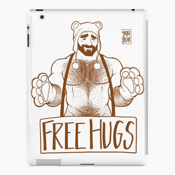 ADAM LIKES HUGS LINEART - BROWN iPad Snap Case