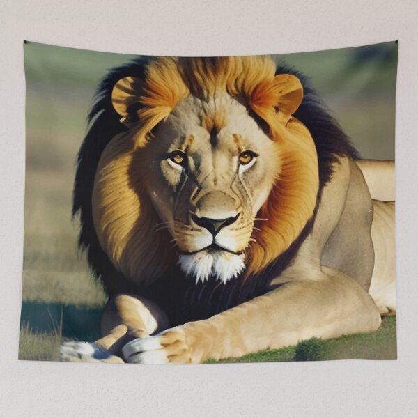 Item preview, Male lion guards the forest designed and sold by MarcoDesigner78.