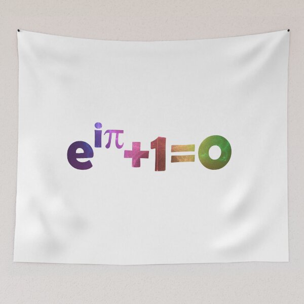 Item preview, Euler's identity colorful fat font designed and sold by lakitzi.