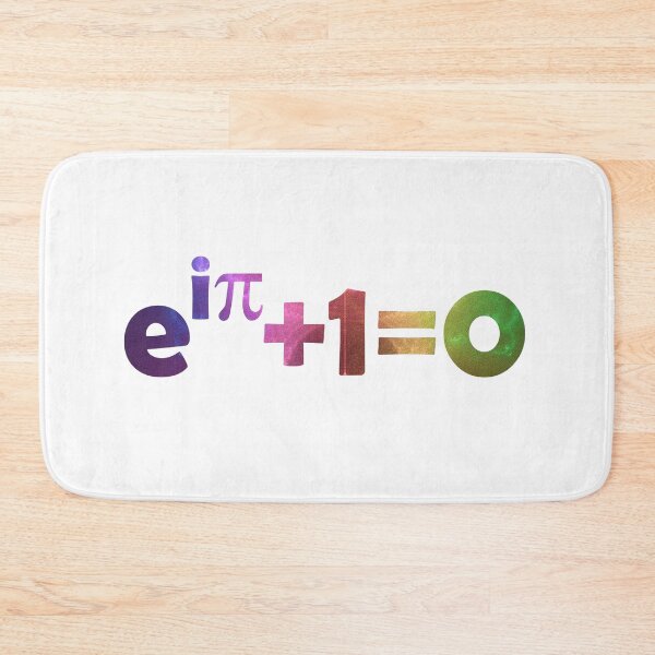 Item preview, Euler's identity colorful fat font designed and sold by lakitzi.