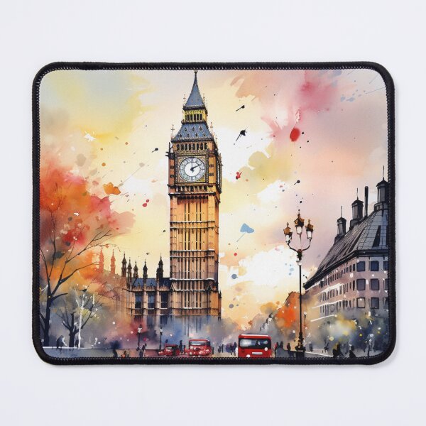 Item preview, A Watercolor Design of the Big Ben - London designed and sold by Sketch-Shack.