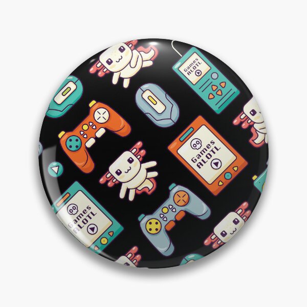 Item preview, Cute Axolotls with Colorful Retro Video Game Controller Pattern designed and sold by propellerhead.