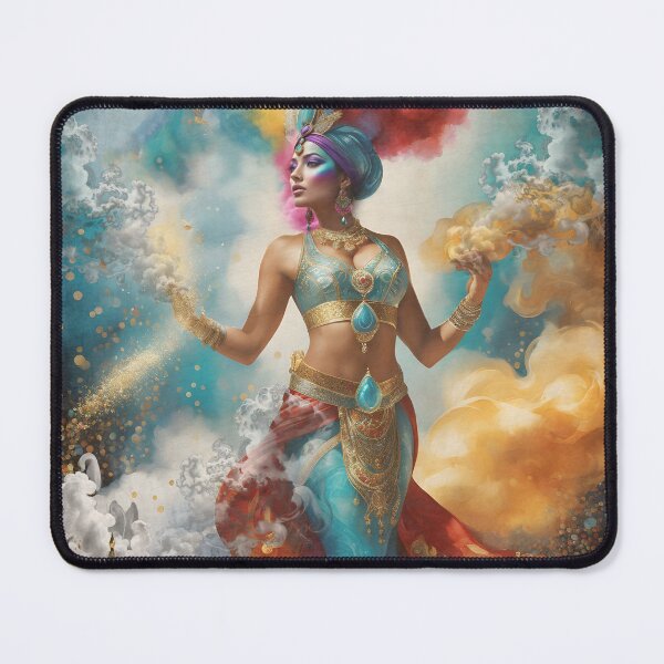 Item preview, Genie Appearing in Cloud of Colourful Smoke designed and sold by Tau Tia L Douglass.