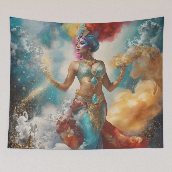 Item preview, Genie Appearing in Cloud of Colourful Smoke designed and sold by Tau Tia L Douglass.