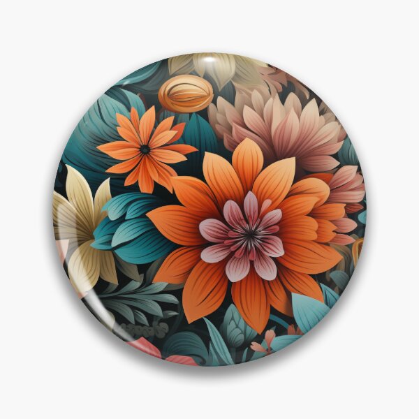 Item preview, Colorful flower patterns designed and sold by Digital Dreamtales.