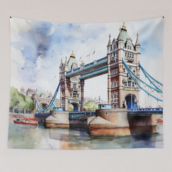 Item preview, A Watercolor Design of the Tower Bridge - London designed and sold by Sketch-Shack.