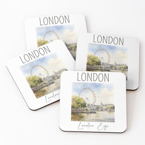 Item preview, A Watercolor Design of the London Eye - London - UK designed and sold by Sketch-Shack.