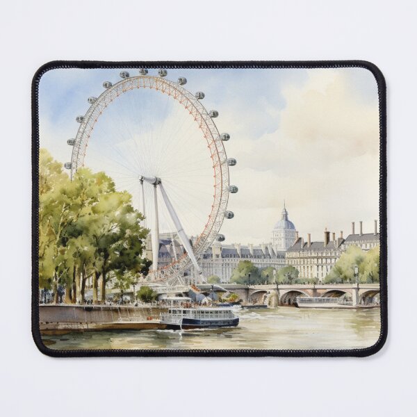 Item preview, A Watercolor Design of the London Eye - London - UK designed and sold by Sketch-Shack.
