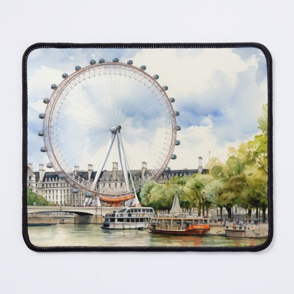 Item preview, A Watercolor Design of the London Eye - London - UK designed and sold by Sketch-Shack.