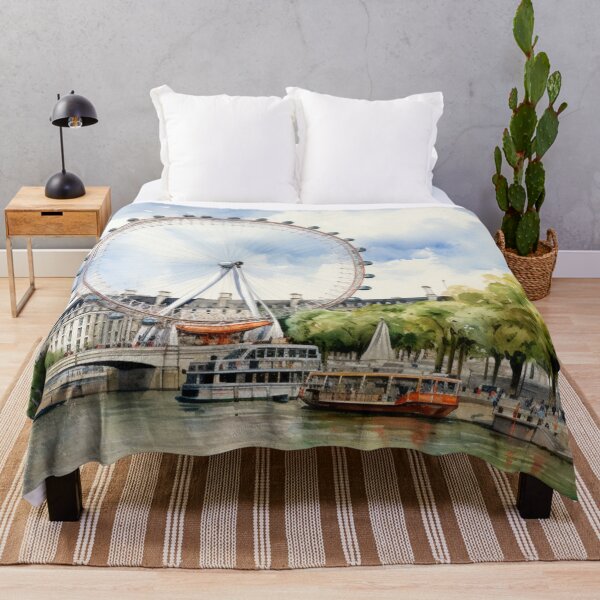 Item preview, A Watercolor Design of the London Eye - London - UK designed and sold by Sketch-Shack.