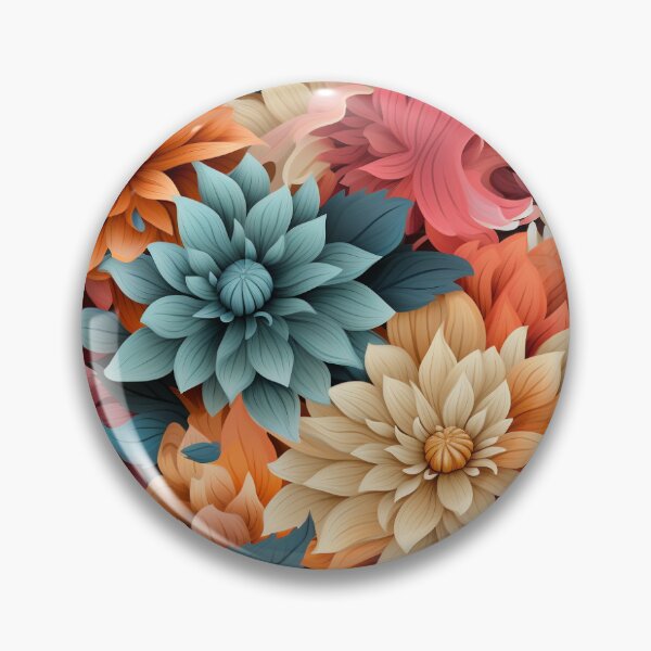 Item preview, Colorful flower patterns designed and sold by Digital Dreamtales.