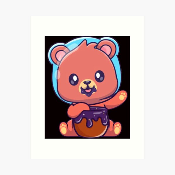 Cartoon Bear Art Prints for Sale | Redbubble