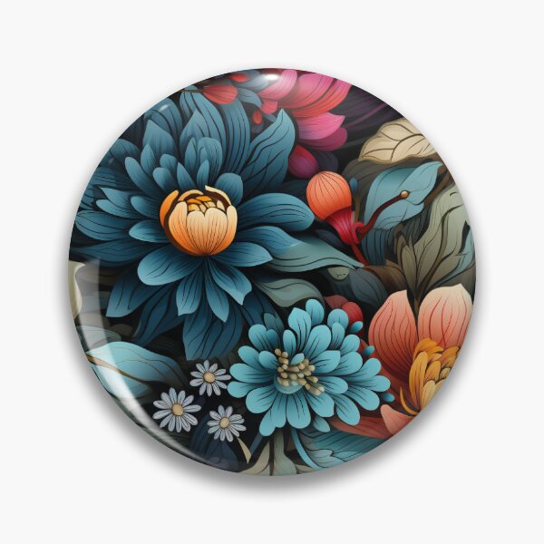 Item preview, Colorful flower patterns designed and sold by Digital Dreamtales.