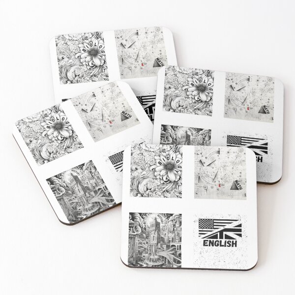 Item preview, School Subjects Labels Math Biology History English designed and sold by Lab4YourStyle.