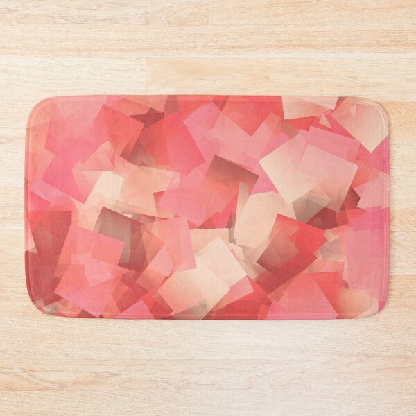 Item preview, Abstract Peach and Coral Colored Squares Pattern designed and sold by KaSaPo.