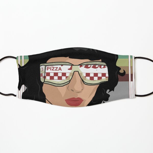 Stranger Things Eleven Wearing Pizza Box Glasses Mask for Sale by shane22