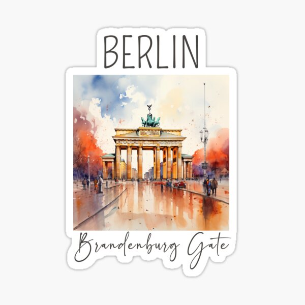 Artikel-Vorschau von Ein Aquarellentwurf des Brandenburger Tors - Berlin - Deutschland, designt und verkauft von Sketch-Shack.