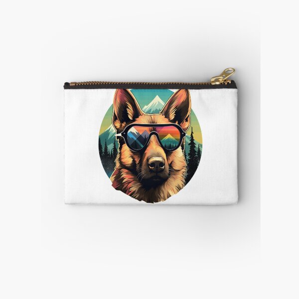 Item preview, German Shepherd In Mountains | Classic T-Shirt, Sticker designed and sold by NicolasGlowArt.