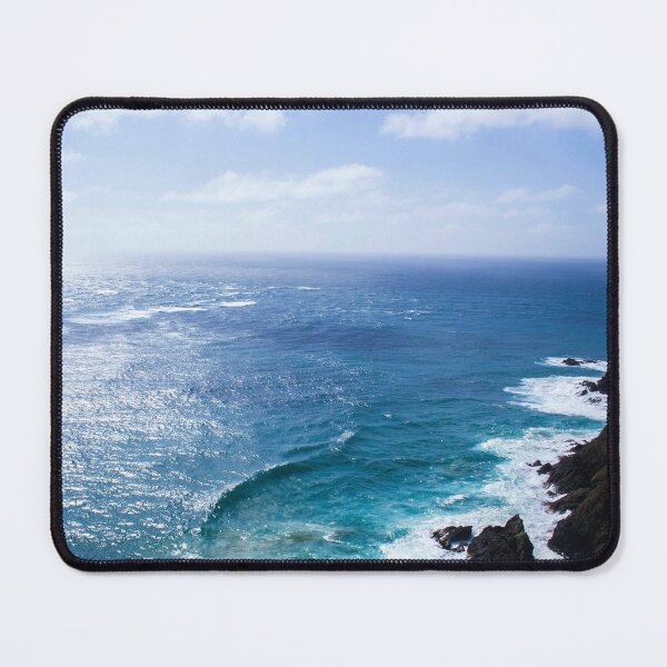 Item preview, Majestic cloudy coastline photo in Cape Reinga, New Zeland with a cliffside summer seascape designed and sold by thespecialtyhub.