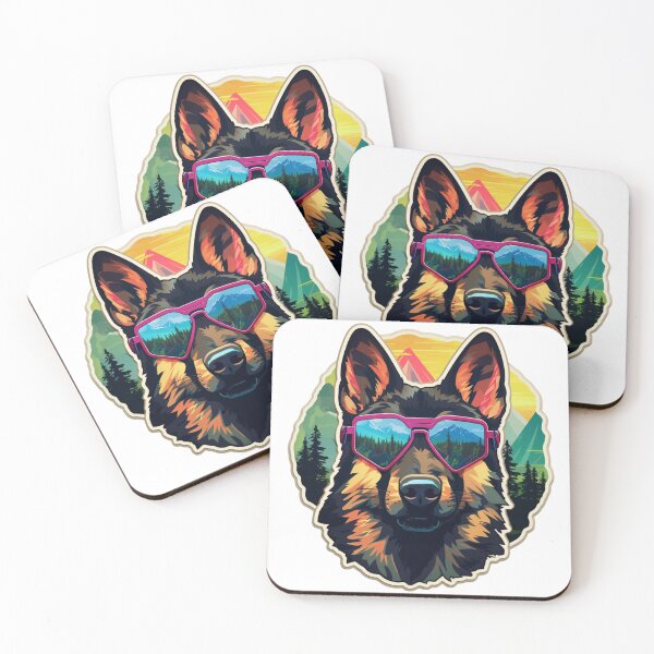 Item preview, German Shepherd In Nature | Classic T-Shirt, Sticker designed and sold by NicolasGlowArt.