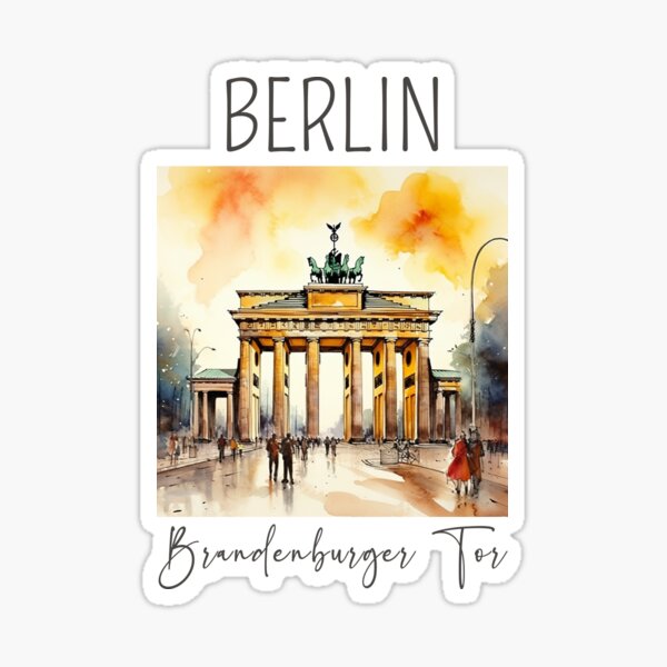 Artikel-Vorschau von Ein Aquarellentwurf des Brandenburger Tors - Berlin - Deutschland, designt und verkauft von Sketch-Shack.