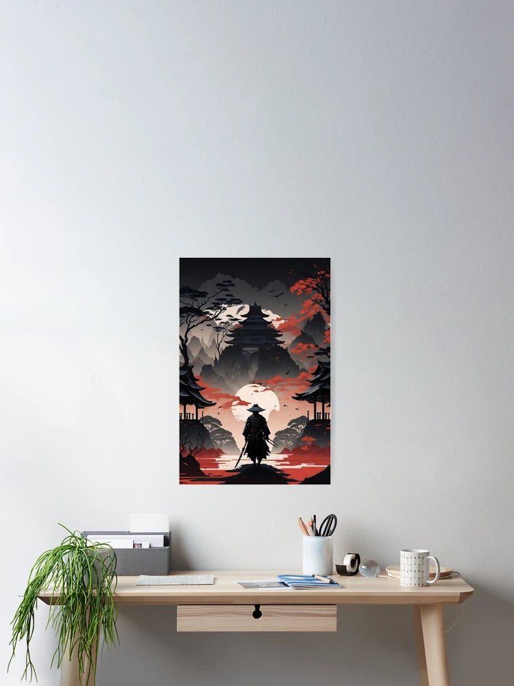 Thumbnail 2 of 3, Poster, Wandering Samurai designed and sold by ROKANDESIGNART.