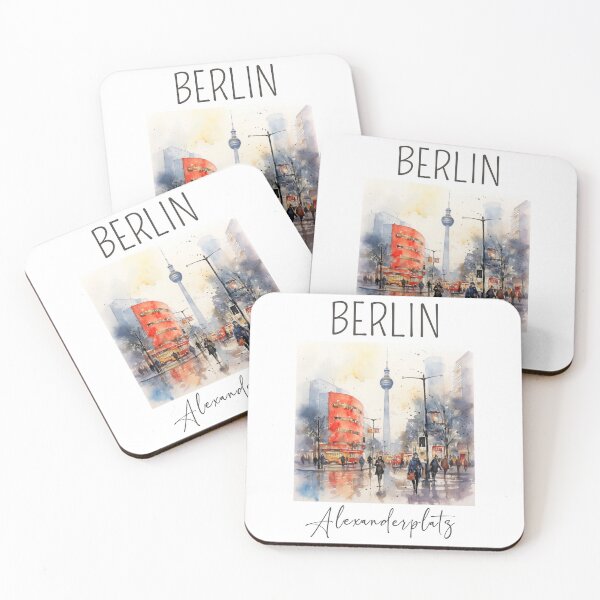 Item preview, A Watercolor Design of the Alexanderplatz - Berlin - Germany designed and sold by Sketch-Shack.