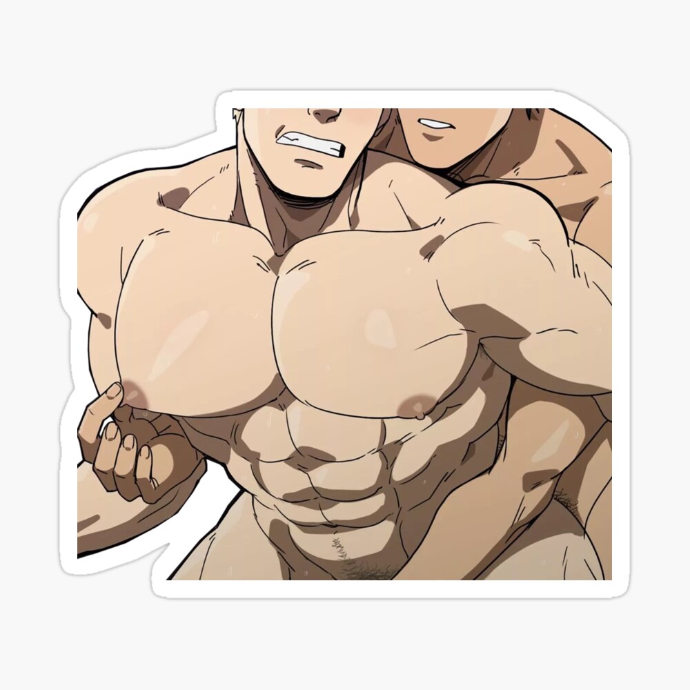 Muscular Anime Boy Poster for Sale by baraclub