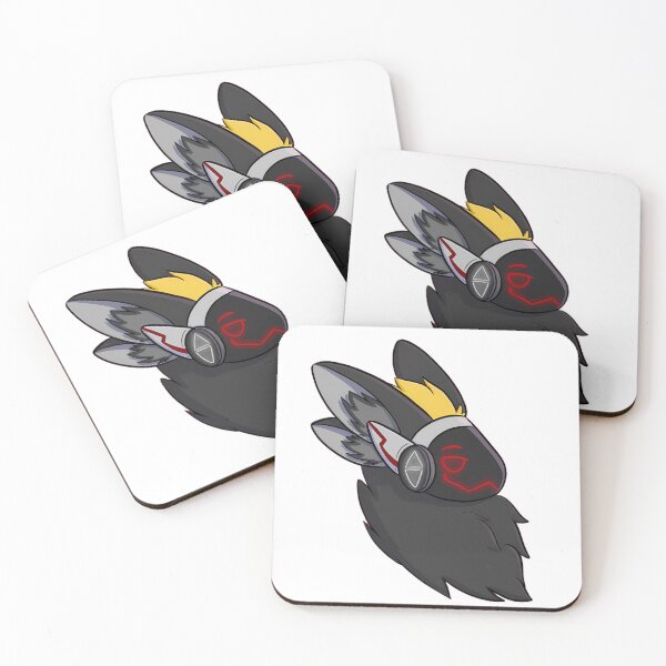 Item preview, Protogen Smirking with Black and Gray Accents with Blonde Hair designed and sold by SuperHaven.