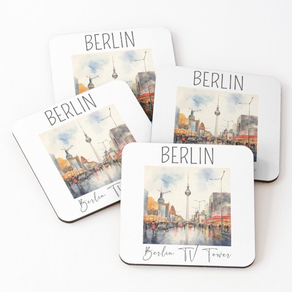 Item preview, A Watercolor Design of the Berlin TV Tower - Berlin - Germany designed and sold by Sketch-Shack.