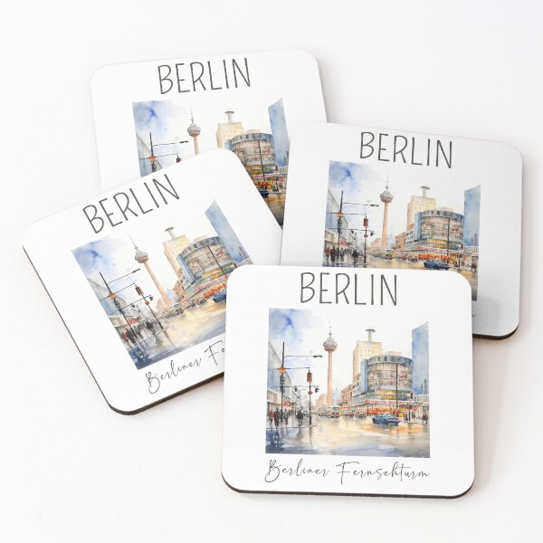Item preview, A Watercolor Design of the Berliner Fernsehturm - Berlin - Germany designed and sold by Sketch-Shack.
