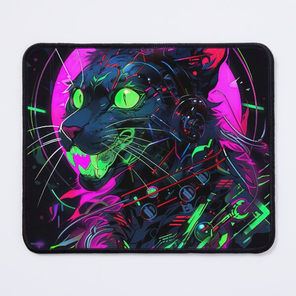 Item preview, X-ray Cyberpunk Cat - Neon Hunter designed and sold by Splatter-arts.