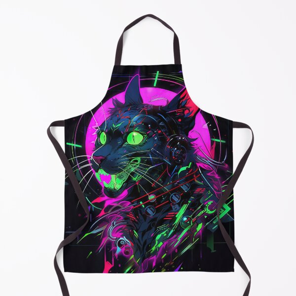 Item preview, X-ray Cyberpunk Cat - Neon Hunter designed and sold by Splatter-arts.