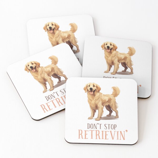 Item preview, Don't Stop Retrievin! Cute and Funny Dog Retriever Design. designed and sold by KortsaCrea.