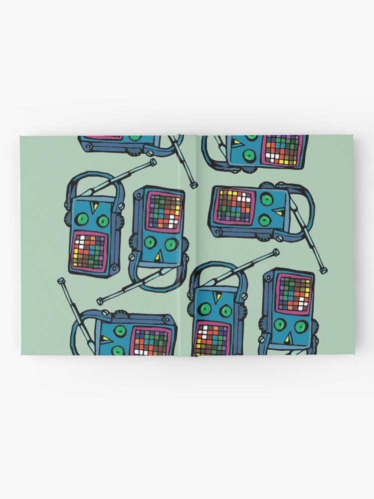 Alternate view of transistor with eyes Hardcover Journal