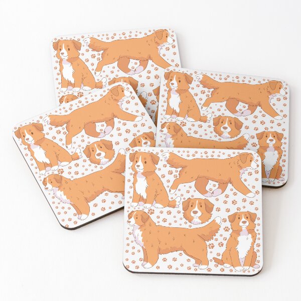 Item preview, Cute Nova scotia duck tolling retriever dog pattern  designed and sold by Yaragold.