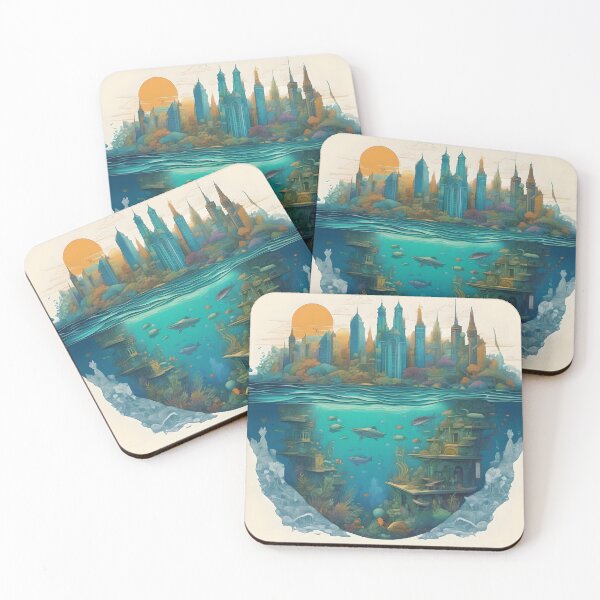Item preview, Surreal Underwater City designed and sold by AbsoluteA.