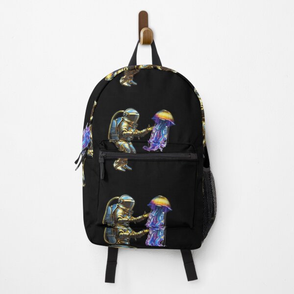 Item preview, Astronaut Jellyfishes Metallic Cyberpunk designed and sold by Metallican.
