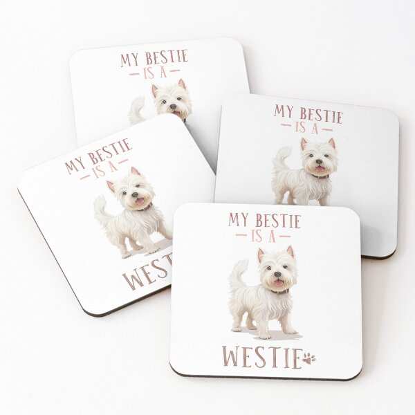 Item preview, My Bestie is a Westie. Cute Dog Westie Design. designed and sold by KortsaCrea.
