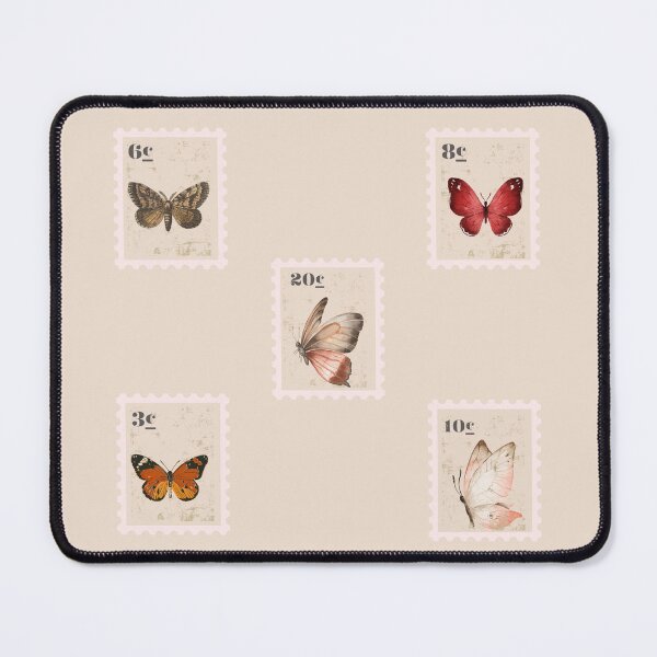 Item preview, butterflies vintage postage  stamps designed and sold by salmaspace.