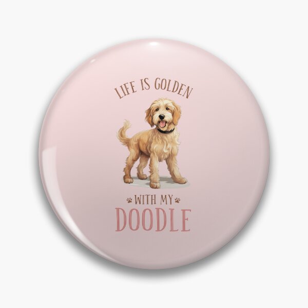 Item preview, Life is Golden with my Doodle. Cute Dog Doodle Design. designed and sold by KortsaCrea.