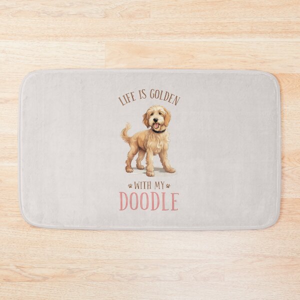 Item preview, Life is Golden with my Doodle. Cute Dog Doodle Design. designed and sold by KortsaCrea.