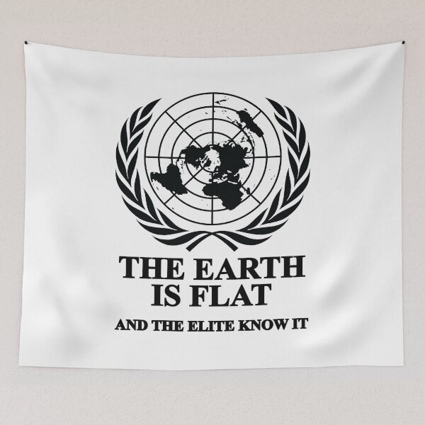 Item preview, The Earth is Flat and the Elite Know It funny tshirt gift designed and sold by Higher-Self  Art.