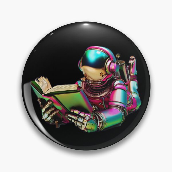 Artikelvorschau, Astronauten-Lesebuch Metallic Cyberpunk entworfen und verkauft von Metallican.