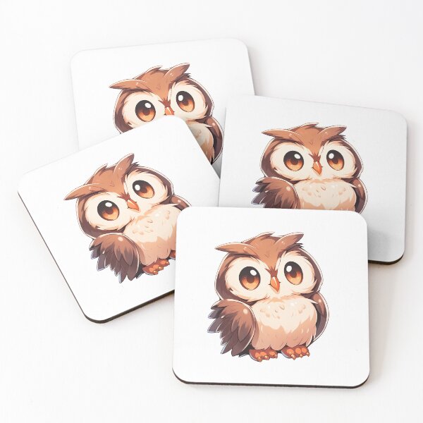 Item preview, Cute Kawaii Anime Owl designed and sold by CozyKawaiiArt.