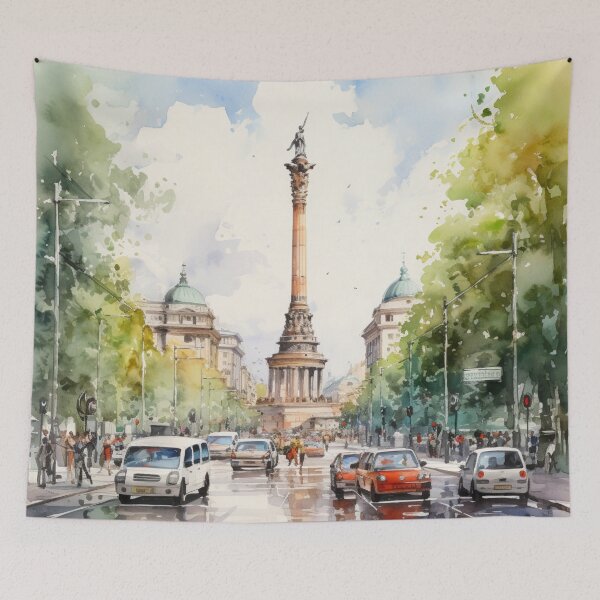 Item preview, A Watercolor Design of the Berliner Siegessäule - Berlin - Germany designed and sold by Sketch-Shack.
