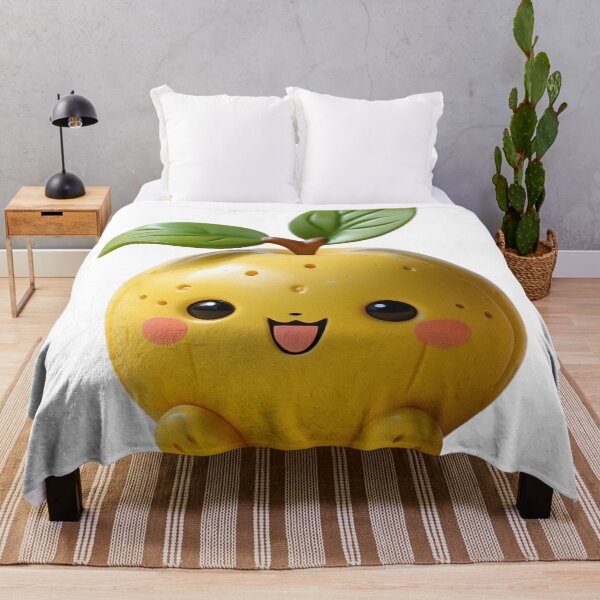 Item preview, Happy Kawaii Yellow Apple Buddy designed and sold by CuteopiaGallery.